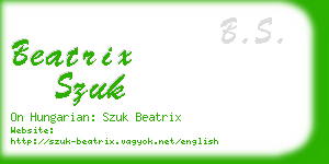 beatrix szuk business card